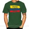 Vintage Colombia Flag Chaza Game Graphic Arepas Cerveza T Shirt For Unisex Cotton Adult Tshirts Awesome Male