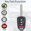 Key Fob Keyless Entry Fits for Honda Accord 2013-2015 / Civic 2014-2015 Control Remote Head Key Replacement MLBHLIK6-1T 35118-T2A-A20 4 Button 47CHIP