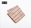 Pocket Towel Men'S Business Stripe Green Brown High-End Wedding Ceremony Handkerchief Small Square Towel
