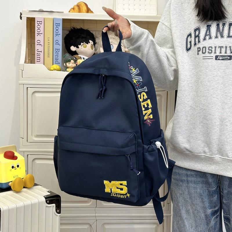 Middle School Student Backpack For Girls Trendy Letter Design Large Capacity Casual Travel Backpack Stylish College Student Backpack For Boys