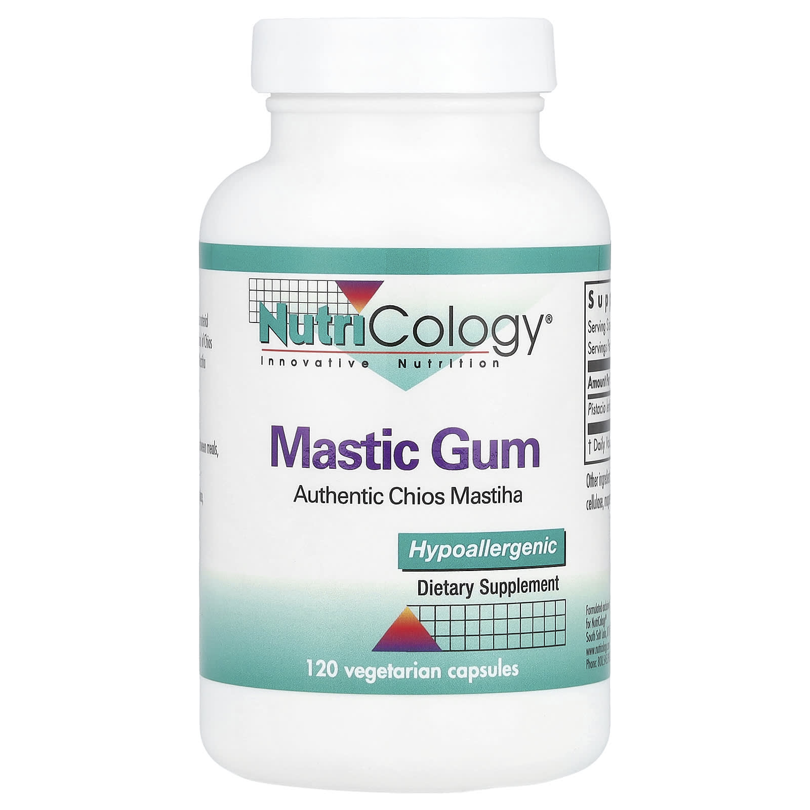 

Mastic Gum, Veggie Capsules 120 (0.5g per capsule)