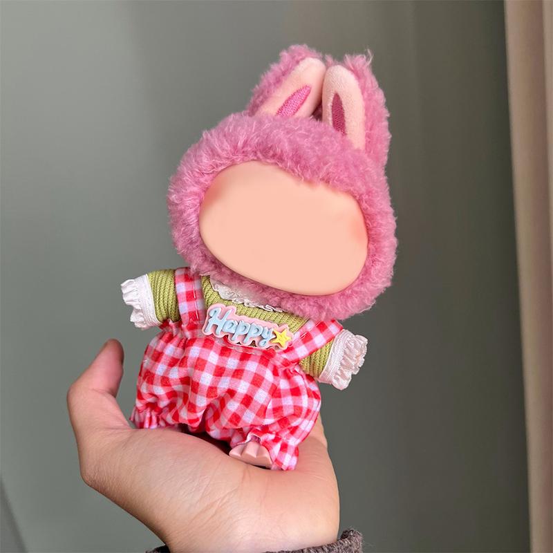 Doll Clothing Decoration Set For 17Cm Plush Vinyl Labubu Stylish Outfit Clothes Sports Leisure Suit Labubu Outfit Accessories