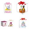 Lbyu Cute Birthday Cake Mini Building Blocks Toy For Girls