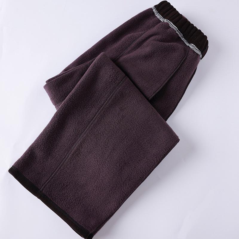 Velvet Winter Curved Blade Pants for Middle-Aged Women: Plus Size Slimming Wide-Leg Pants