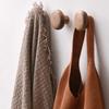 4PCS Simple Styles Wall Mount Hooks Solid & Beech Wood Multipurpose Hooks Upgrades for Hanging Clothes & Accessories