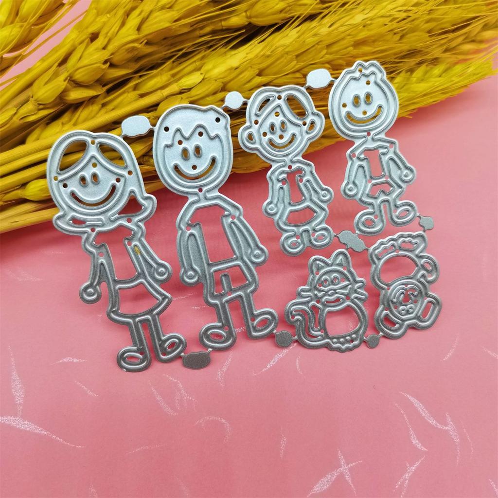 Neue Familienmitglieder Handwerk Sterben Metall Schneiden Sterben Sammelalbum Carving Papier Karte Ing Sterben Neue DIY Sterben