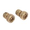 Messing 3/4" Rohr Schnellkupplung Wasserstopp Schnellkupplung 19mm Rohrverbindungsadapter Wasserhahn Automobil Waschwasserpistole Rohrverschraubungen
