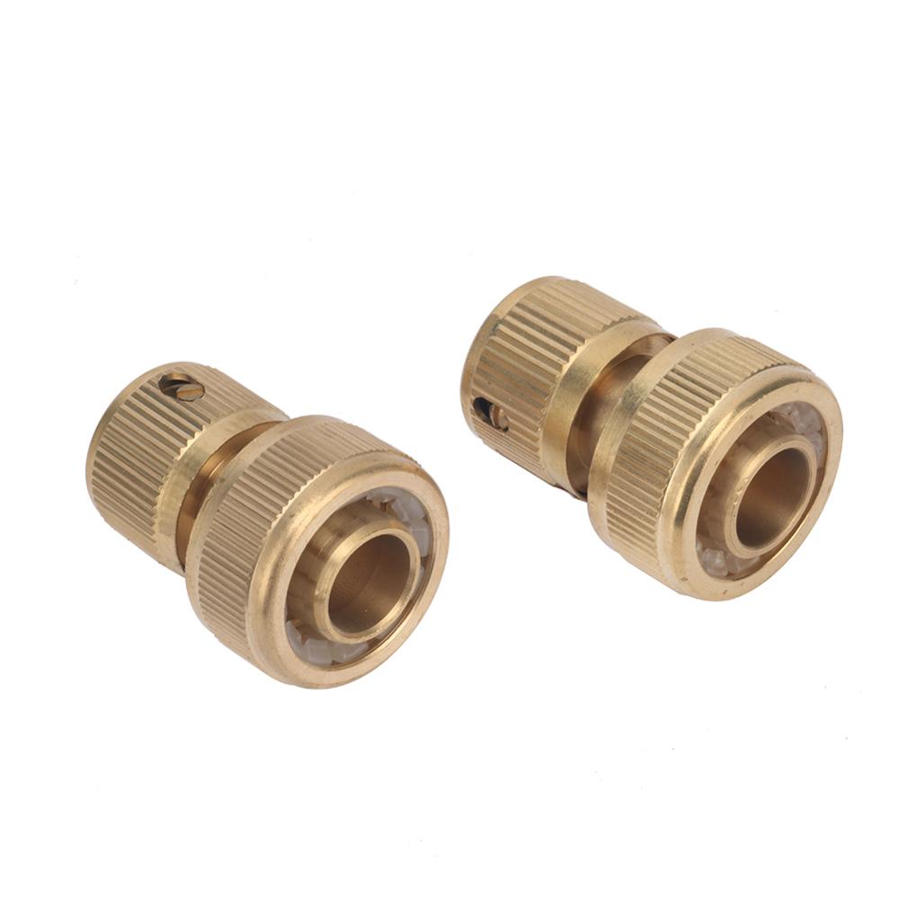 Messing 3/4" Rohr Schnellkupplung Wasserstopp Schnellkupplung 19mm Rohrverbindungsadapter Wasserhahn Automobil Waschwasserpistole Rohrverschraubungen