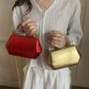 Stylish Chain Shoulder Bag Women Minimalist Evening Clutch Small Square Crossbody With Inner Pocket Zipper