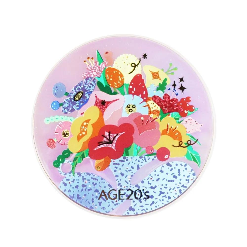 AGE20s Pact Essence Cover Pact Latest Flora Edition 1 Full Size Flora Blue No. 21 (1 full-size product)