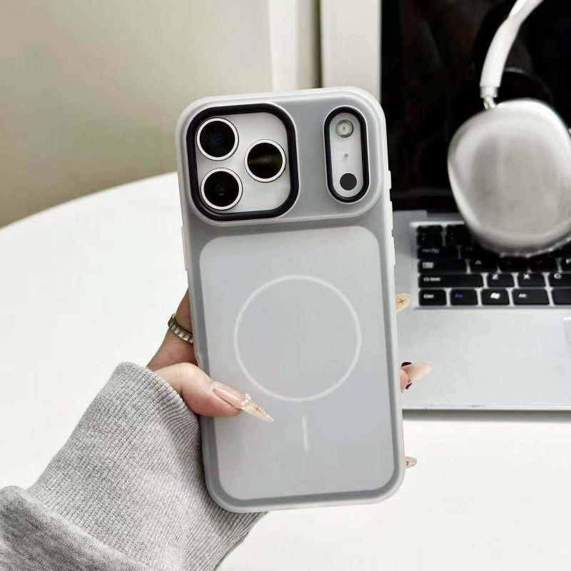 Dual-Tone Jelly Hybrid Phone Case IPhone 17 Pro Max With Magnetic Snap-on Design Soft Touch Finish Shockproof Full Coverage iPhone 17 Pro Max чёрный