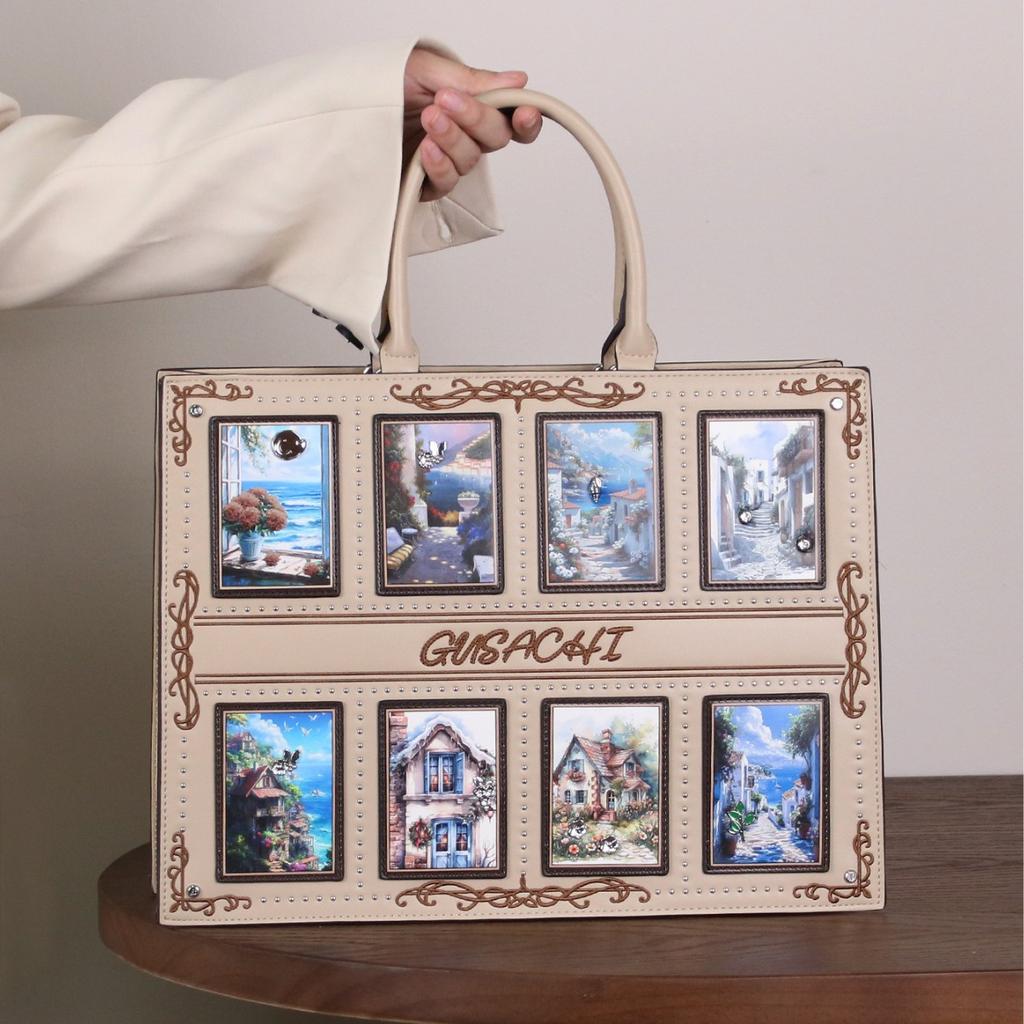 2026 Fashion New Light Luxury Large Capacity Commuter Tote Bag