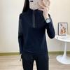 Outdoor Women's Long-sleeved Quick-drying Clothing Fitness Running Sun Protection Stand-up Collar Breathable Quick-drying Top