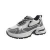 Mesh Color Matching Breathable Dad Shoes Summer New Campus Versatile Casual Women's Shoes Thick-soled Heightening Sports Shoes