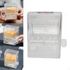 Toothpick Holder with Knob Switc Container Rotating Automatic Dispenser Storage