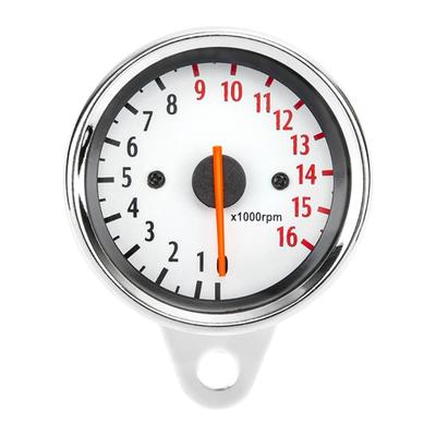 Retro Motorcycle Tachometer Monitoring 1.6W Metal Housing Electronic Inductive Pointers RPM Gauge for Bike Customization