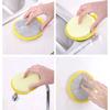 3-Pack Double-Sided Sponge Scrubber Pads - 2-in-1 Pot Scrubbers & Oil-Free Dish Cloths for Kitchen Household Cleaning