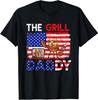 Vintage American Flag The Grill Dad Costume BBQ Grilling T-Shirt Size