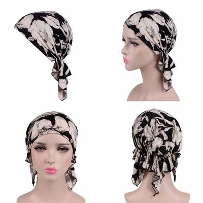 Women Muslim Turban Cancer Chemo Cap Head Scarf Cover Hat Type 1