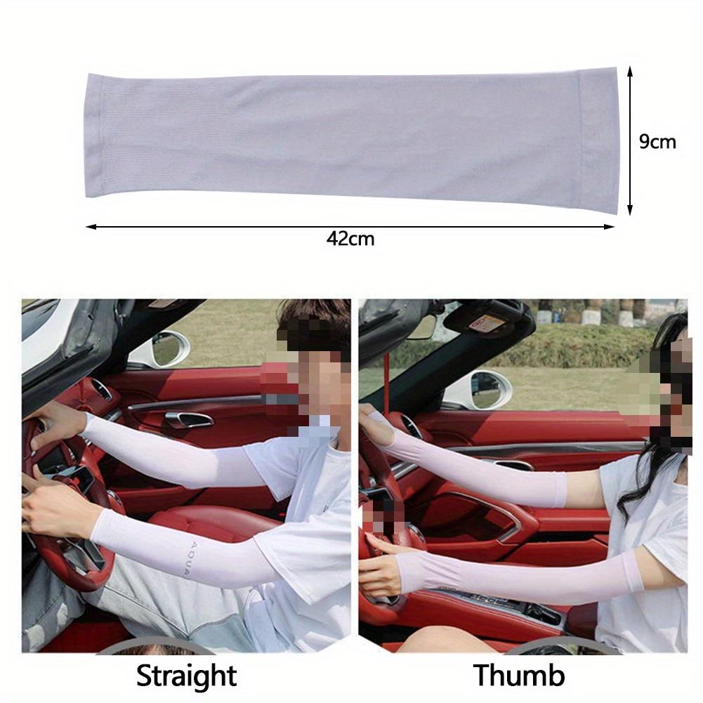 1 Pair Summer Finger Sleeve Ice Cool Wearing High Elastic Elbow Spring Outdoor Riding Fingerless Fishing Custom