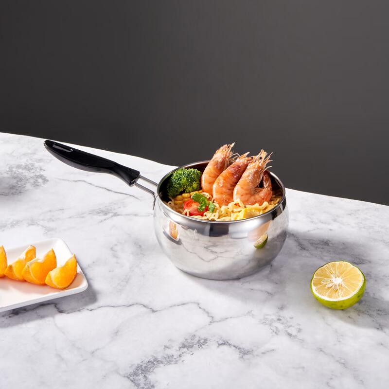 LUVHOO Little Princess Curved Stainless Steel Milk Pot