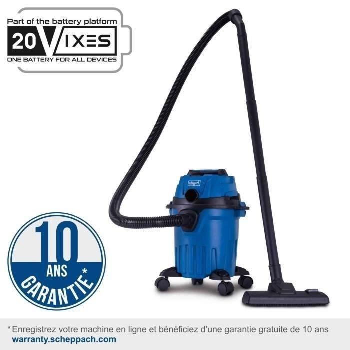 Aspirateur eau et poussiere sans fil avec starterkit 4Ah C-NTS15-X SET L - SCHEPPACH