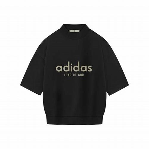 X Fear of God Athletics Heavy Jersey 3/4 Mock Tee 'Black' IS6839