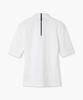 Beulipinggolpeu Women'S Logo Jacquard High Neck Short Sleeve_White