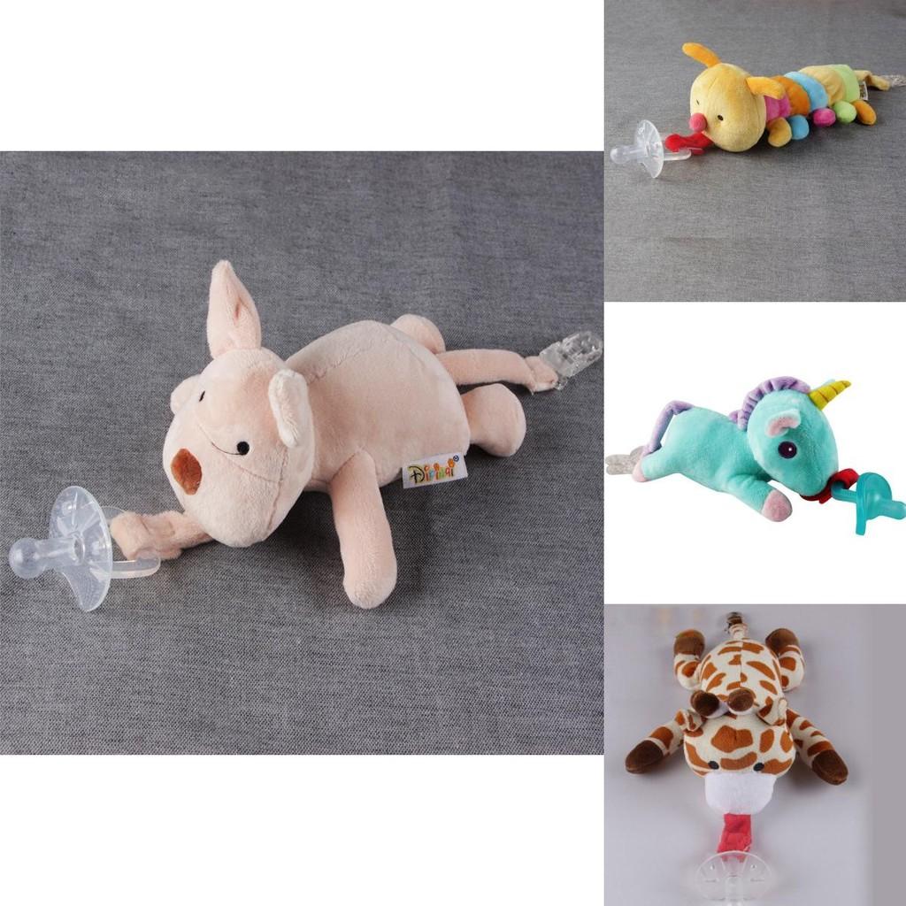 Soft And Soothing Baby Unicorn Pacifier Toy With Removable Clip
