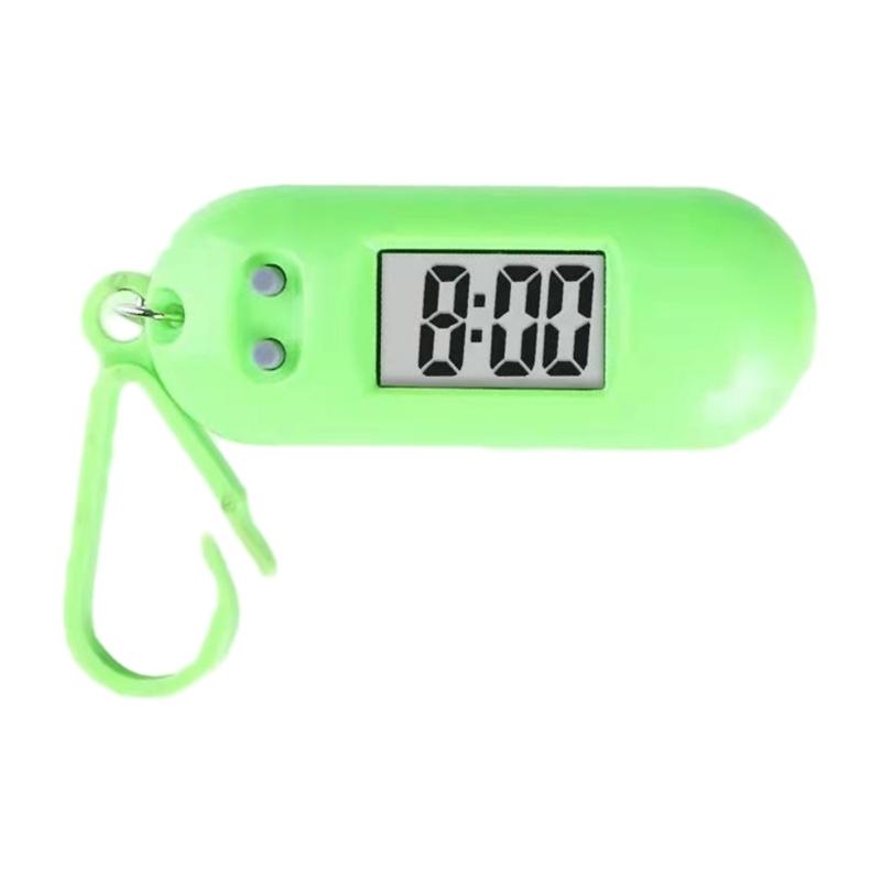 Sportliche LED Digitaler Schlüsselanhänger Taschenuhr Miniaturuhr für Studenten und Kinder Praktisches Reisezubehör für Rucksack