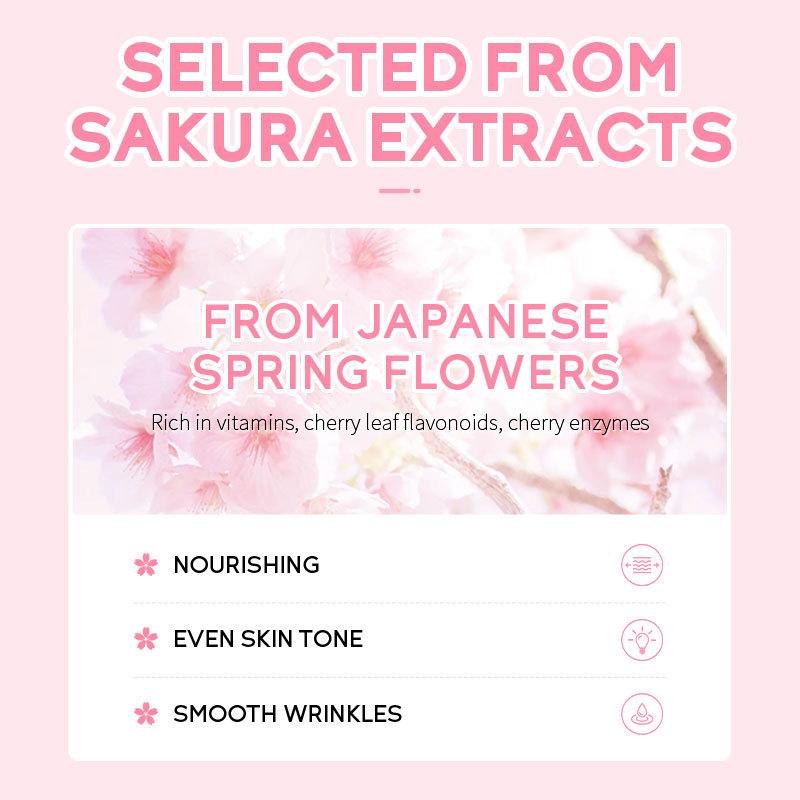 Laikou Mascarilla de Barro de Sakura Limpieza Profunda Control de Grasa Equilibrio Antioxidante Reduce Poros Elimina Puntos Negros Mascarilla Facial Refrescante90/25g