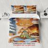 Cute Bedding Set Softville Cozy Town Fern The Quilt Fox With Duvet Cover  Pillowcase For Children'S Bedroom Decor