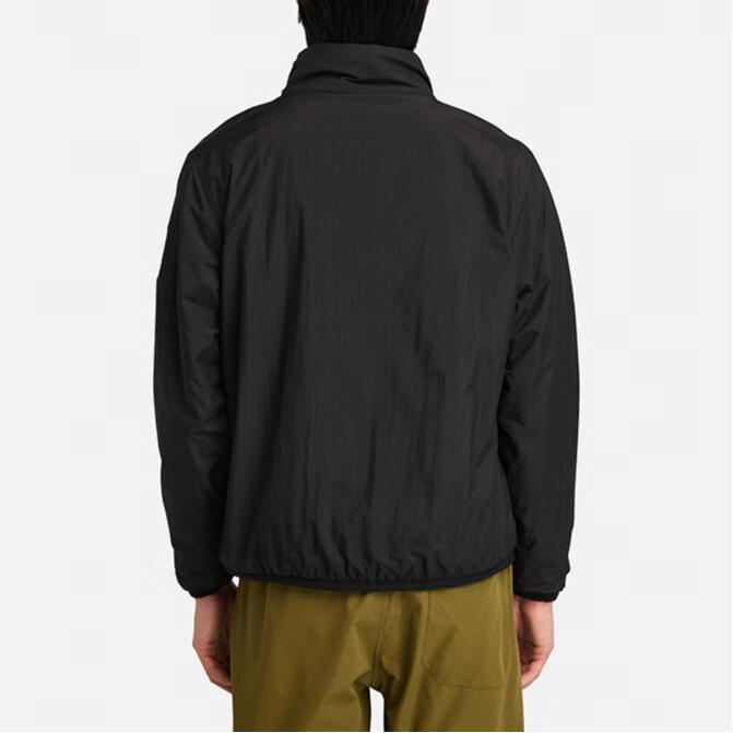 Timberland FW24 Comfortable Solid Color Stand Collar Zip Long Sleeve Jacket Men Jacket Black A44NF-001
