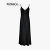 MO&Co. Elegant Backless Knit Little Black Dress