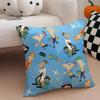 Fun PPhineas And Ferbs Cartoon Cushion Cover Throw Pillow Cover Hidden Button Durable Polyester Chair Cushion