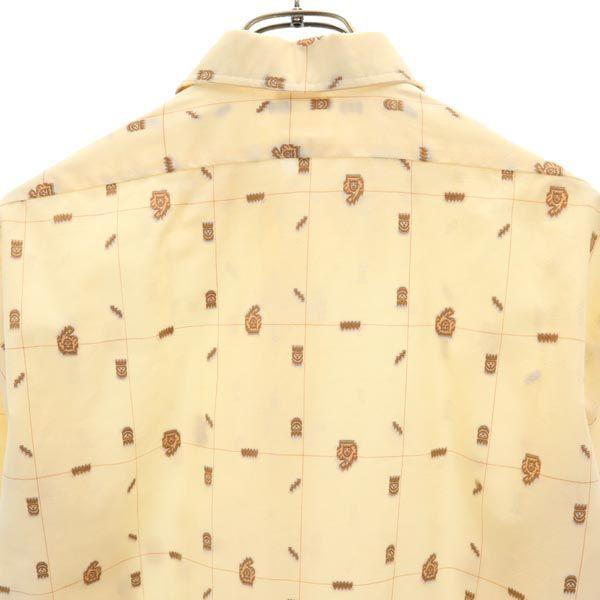 KANDAHAR CLUB 70s Vintage Euro Whole pattern embroidery Long sleeve shirt Men's Used