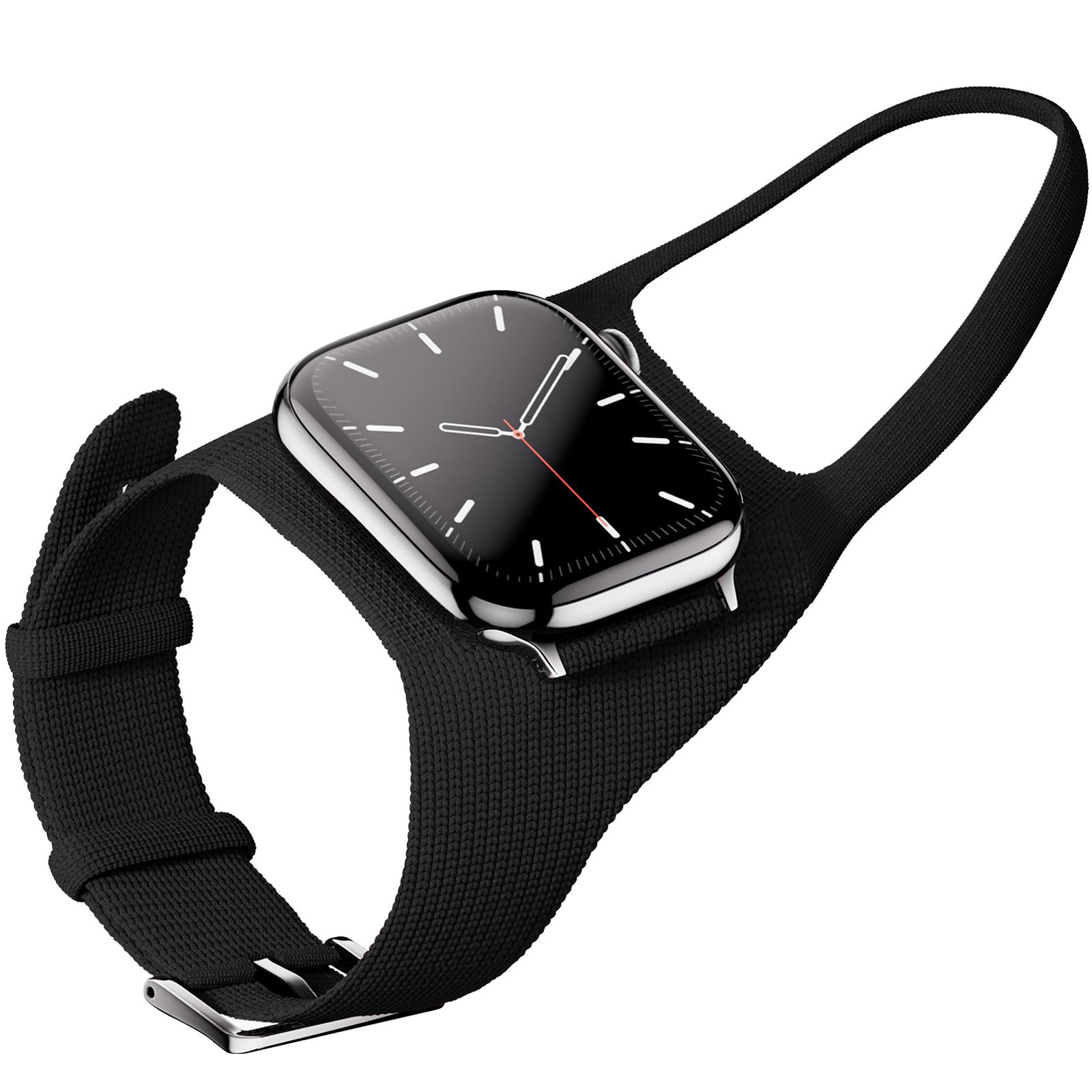 

nylon Band For Apple Watch strap Ultra 2 49mm 46mm 44mm 45mm 40mm 41mm Men Cyclist Outdoor Ergonomic S ports Breathable Strap 42-44-45-49-S10 46mm