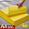 Lemon Yellow A4/A3 Thickened 80g Printing and Copy Paper, 500 Sheets - Supermarket Promotion