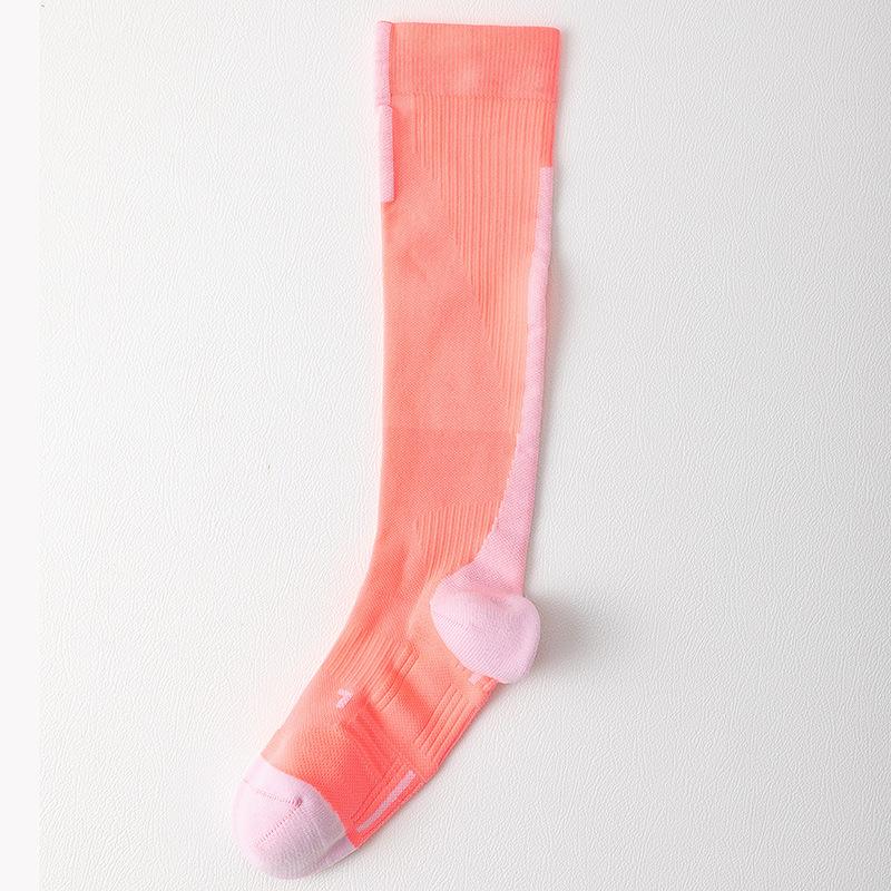 

Stockings Sports Socks Children S Autumn Breathable Sweat-Absorbing Pilates Yoga Socks Medium Tube Pressure And Knee Calf Socks One size fits all розовый