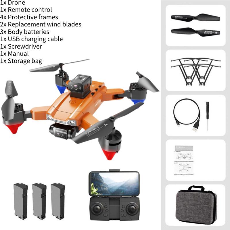 Js22 Foldable Obstacle-avoidance Drone With Hd Camera Colorful Lights Four-axis Remote Control Aircraft