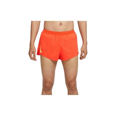 AeroSwift 2-Zoll Split Comfort Fit Laufshorts mit Pure Logo Print Detail Herren Hosen Orange CJ7838-804