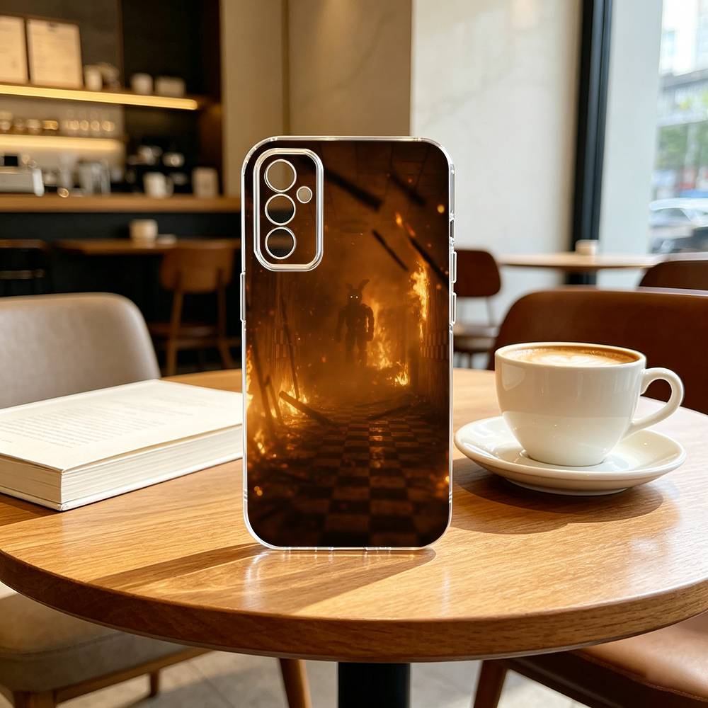 F-Five N-Nights GAME Phone Case For SamsungA10,12,20,21S,30,31,40,50,51,52,70,71 Transparent Cover