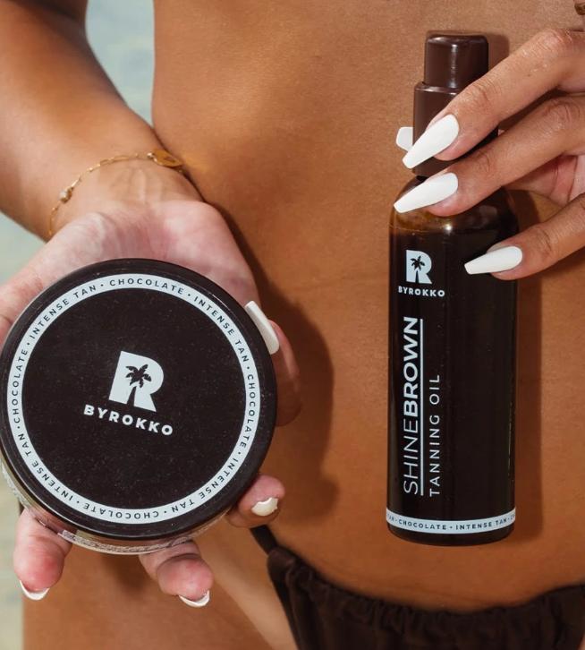 Byrokko Shine Brown Chocolate + Quick Tanning Oil