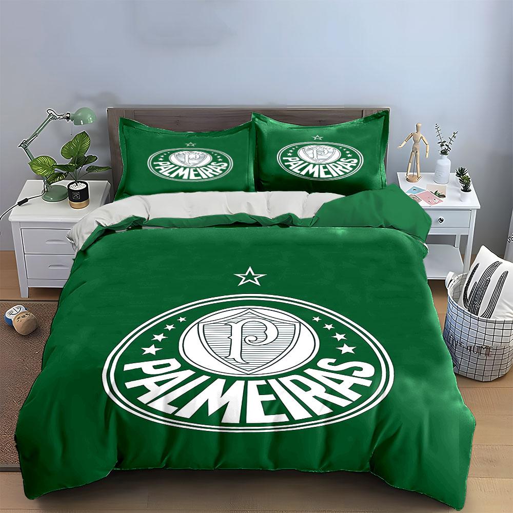 Green Palmeiras Bedding Set Bedding Duvet Cover Set Duvet Cover Pillowcases (1 * Duvet Cover 2 * Pillowcases, without duvet insert)
