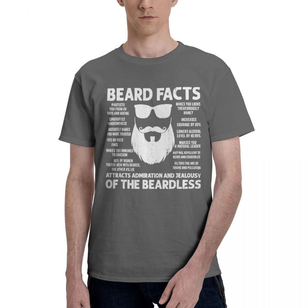 Beard Facts Funny Bearded Men Dad 100 Cotton Casual Breathable Confortable Cute New Gifts And TShirts Funny Gifts