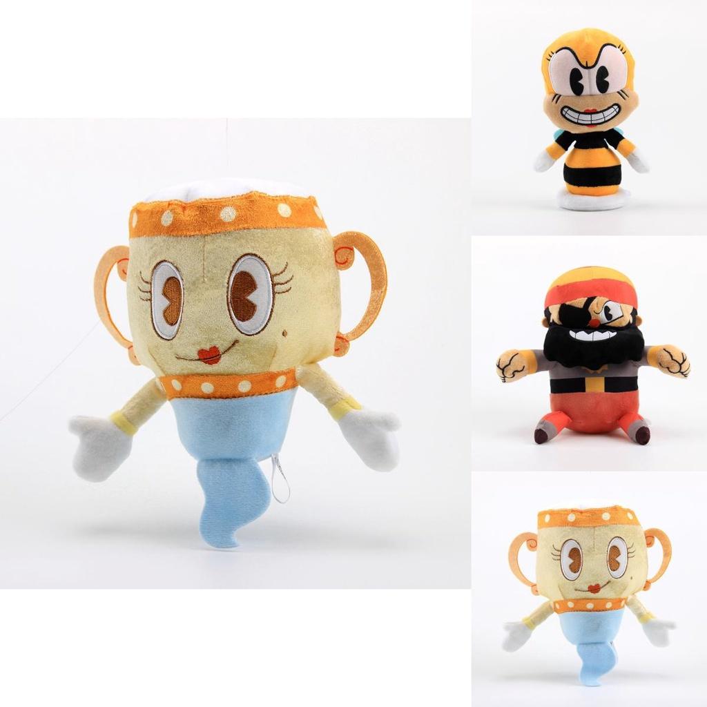 Legendary Cuphead Plush Toys Captain Brineybeard Soft Stuffed Doll For Kids And Fans