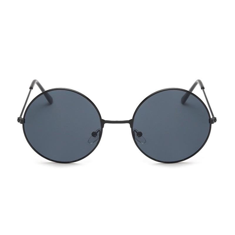 New Fashion Candy Vintage Round Mirror Sunglasses Woman Luxury Brand Original Design Black Sun Glasses Female Oculos