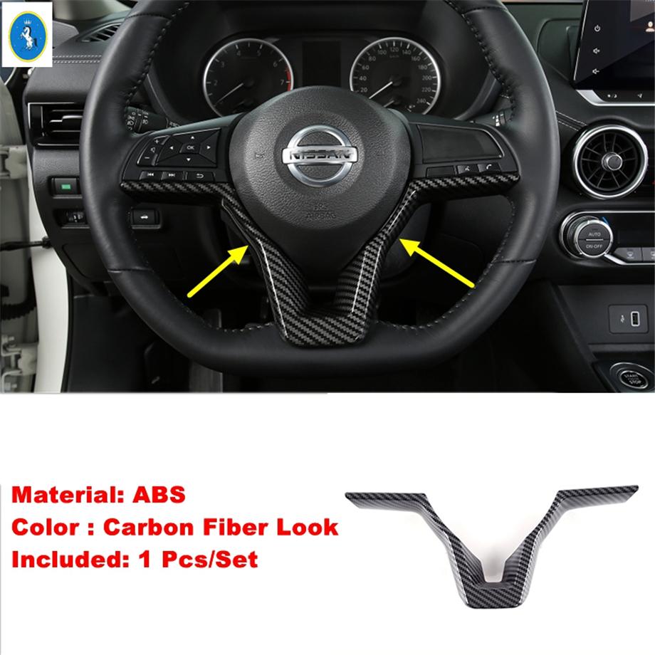 ABS Auto Steering Wheel Button Gear Shift Decoration Frame Cover Trim For Nissan Leaf 2018 -  Interior Refit Kit Accessories