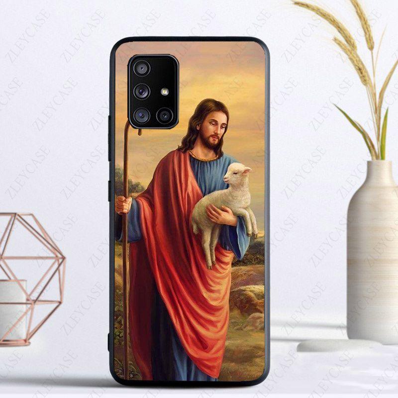 

Ісус Христос, Бог благословить вас, чохол для телефону Samsung Galaxy A12 A13 A32 A52S A21S A42 A01 A50 A51 A20E A11 A30s A71 A20S A70 чохли Galaxy A71 4G