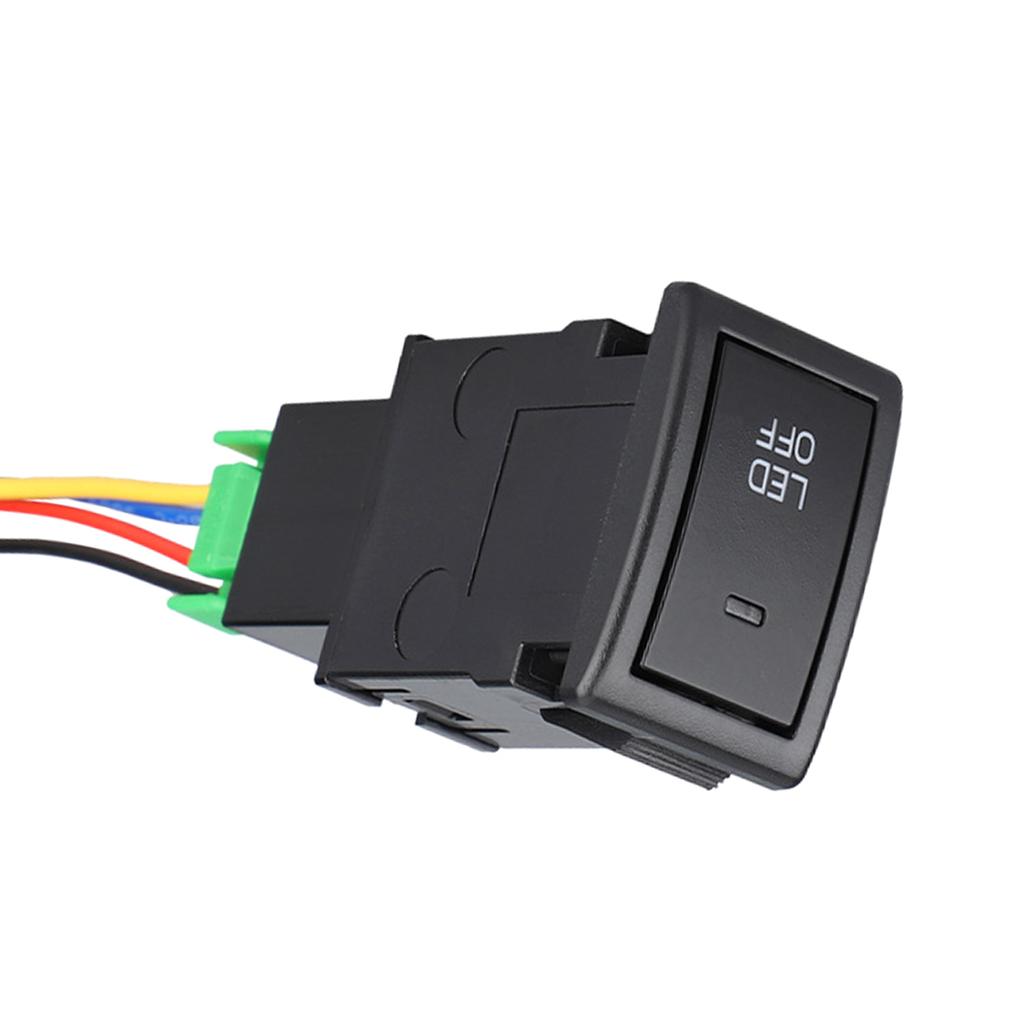 12V Fog Light Switch Replacement Fog Lamp Power ON/OFF Button with Harness for Jimny 2007-2015 Automotive Accessories